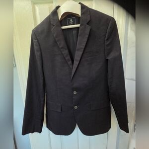Men’s J Crew Thompson  cotton Black Sport Coat Blazer Size 38R.